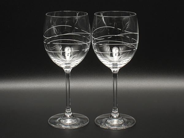 美品 TIFFANY&Co. ワイングラス 2点セット ペア カデンツ ティファニー