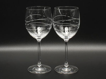 美品 TIFFANY&Co. ワイングラス 2点セット ペア カデンツ ティファニー