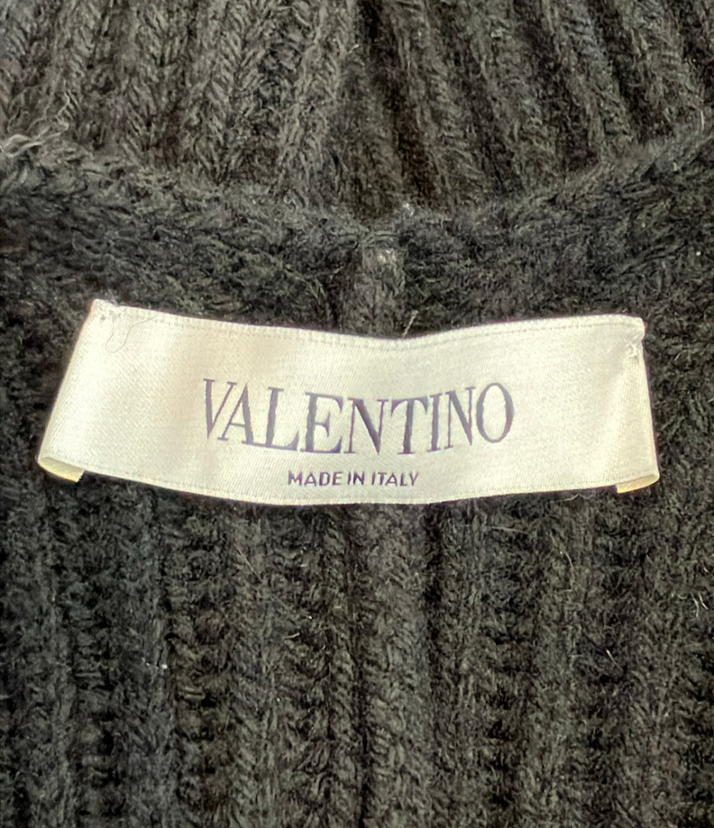 VALENTINO ロゴ ウール ポンチョ レディース SIZE S ヴァレンティノ