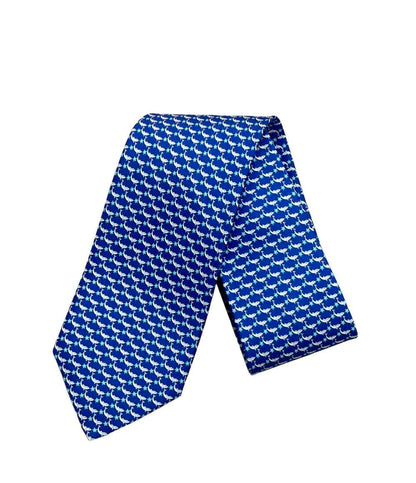 Salvatore Ferragamo ネクタイ イルカ柄 メンズ サルヴァトーレフェラガモ