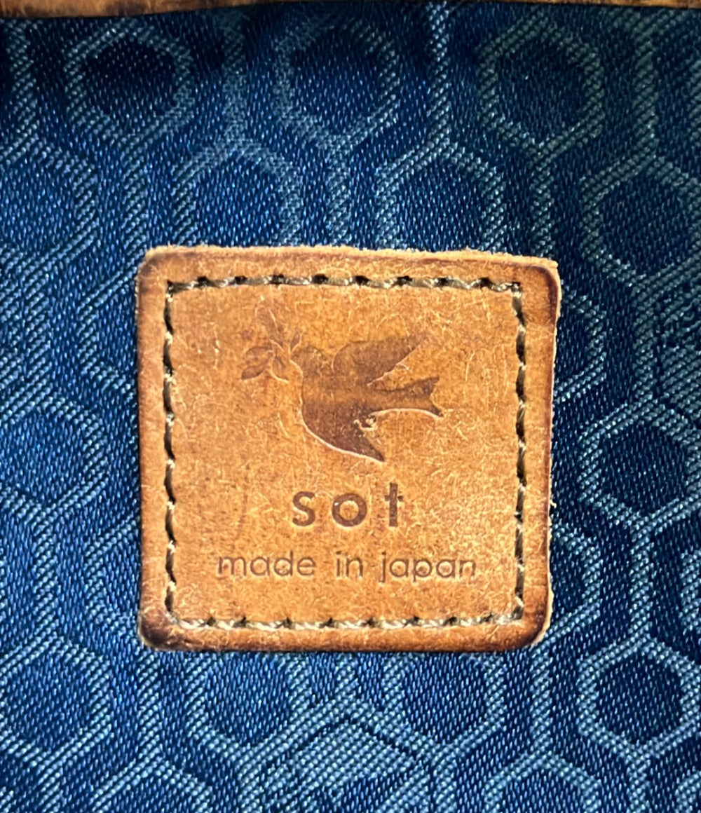 sot ラウンドファスナー長財布 メンズ ソット