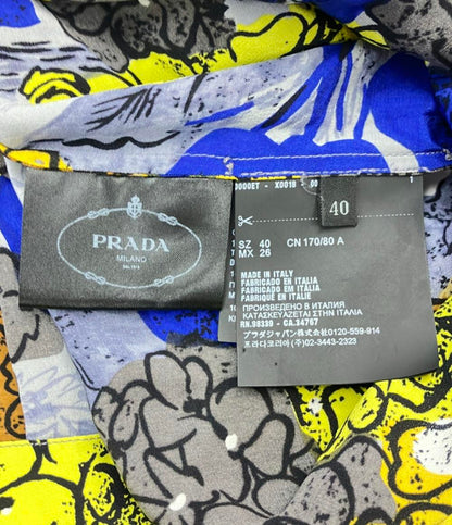 美品 プラダ シルクワンピース レディース SIZE 40 (M) PRADA