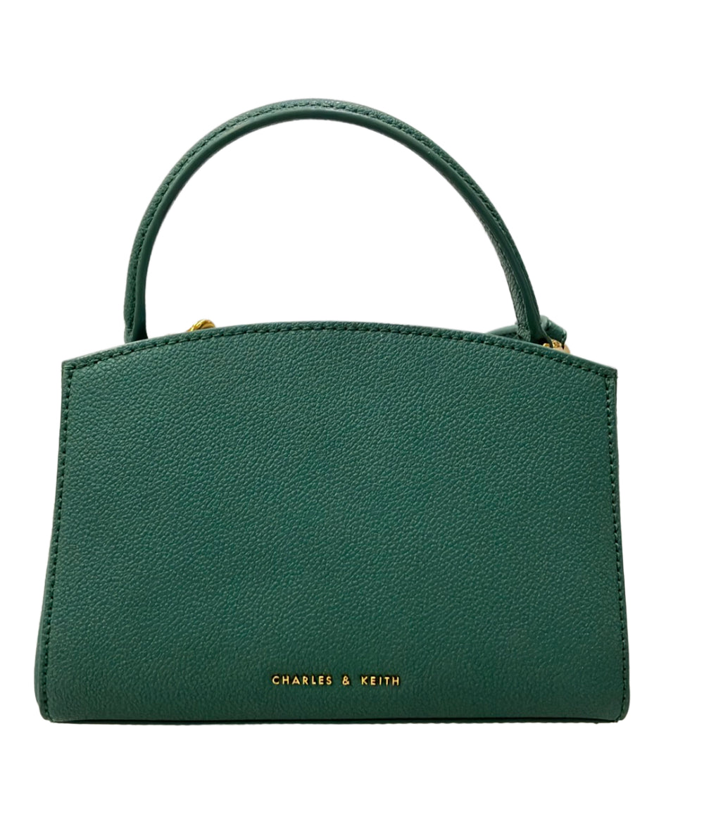 美品 CHARLES&KEITH ハンドバッグ ショルダーバッグ 2WAY 斜め掛け レザー レディース チャールズ＆キース