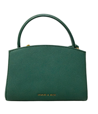 美品 CHARLES&KEITH ハンドバッグ ショルダーバッグ 2WAY 斜め掛け レザー レディース チャールズ＆キース
