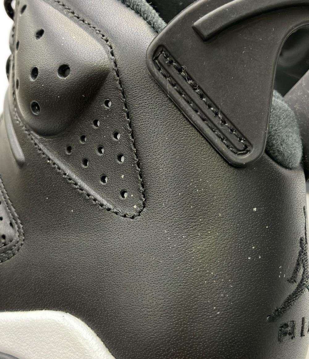 訳あり ナイキ ミドルカットスニーカー エア ジョーダン 6 レトロ ブラックキャット 384664-020 メンズ SIZE 27.0 (L) NIKE