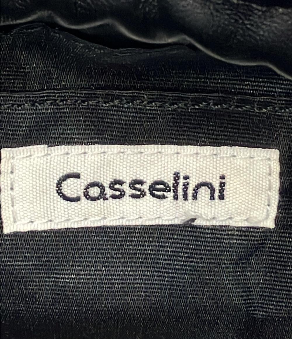 美品 casselini 2way ハンドバッグ ショルダーバッグ 斜め掛け 巾着 レディース キャセリーニ
