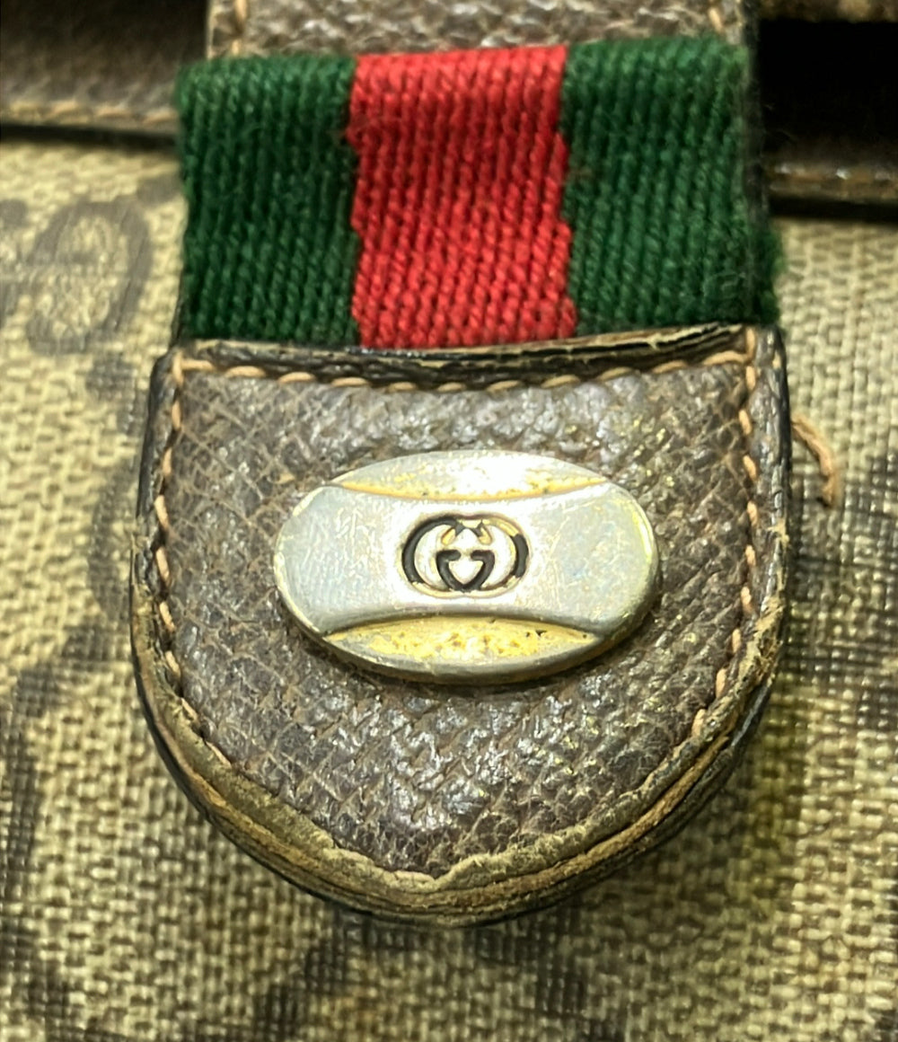 訳あり GUCCI ショルダーバッグ GGキャンバス ・10・02・051・ レディース グッチ