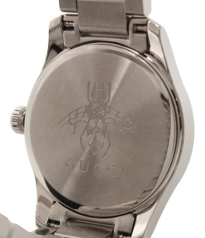 美品 グッチ 腕時計 Gタイムレス クオーツ シルバー YA126595 レディース GUCCI