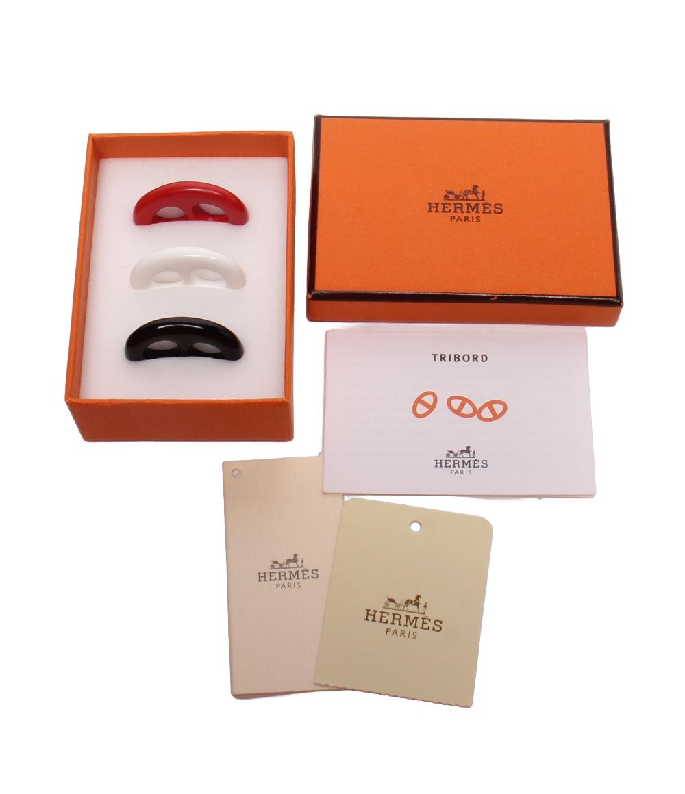 美品 HERMES スカーフリング トリボー ３個セット シェーヌダンクル レディース エルメス