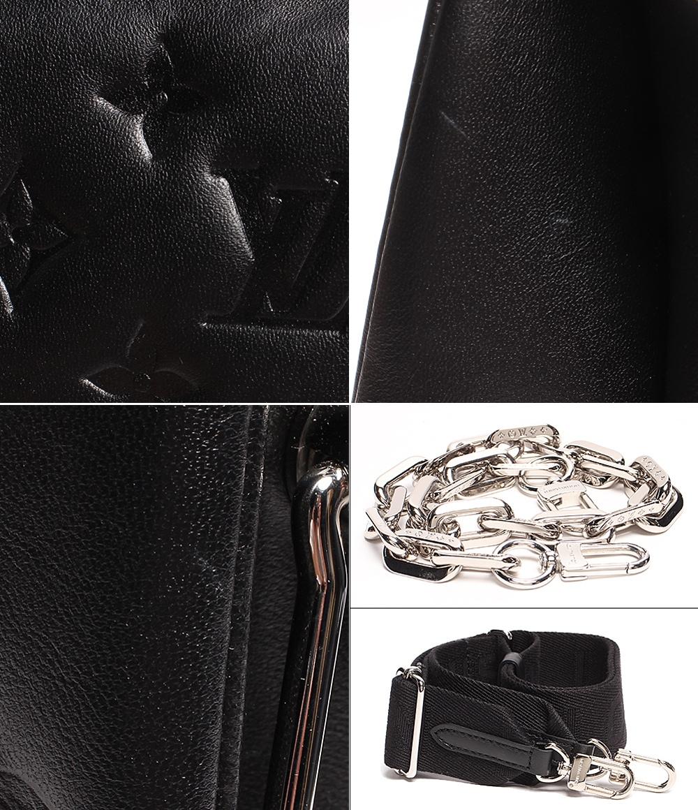 美品 ルイヴィトン 2wayレザーショルダーバッグ シルバー金具 クッサンPM モノグラム･モチーフ ラムレザー M23056 レディース Louis Vuitton