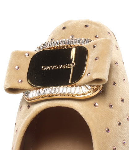 美品 FERRAGAMO バレリーナシューズ フラット レディース SIZE 6 フェラガモ