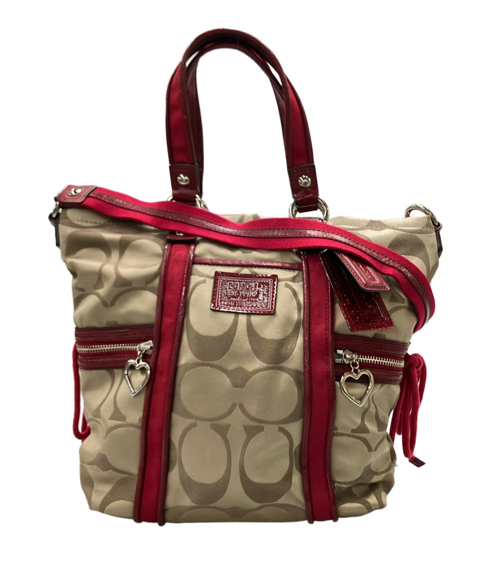 COACH 2WAY トートバッグ ショルダーバッグ 肩掛け シグネチャー F20101 レディース コーチ
