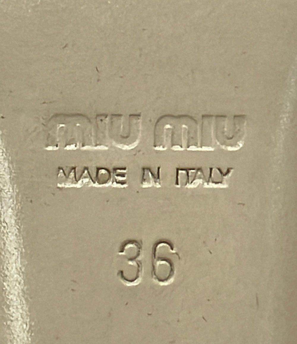Miu Miu パンプス チャンキーヒール レディース SIZE 36 ミュウ ミュウ
