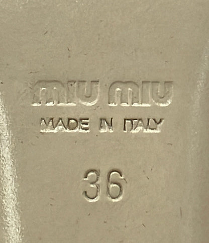 Miu Miu パンプス チャンキーヒール レディース SIZE 36 ミュウ ミュウ