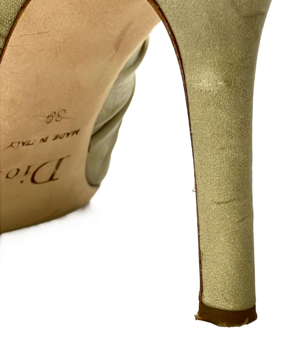 Christian Dior ロゴチャーム ギャザーハイヒール レディース SIZE 39 (L) クリスチャンディオール