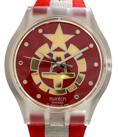 Swatch 腕時計 007コラボ ゲオルギー・コスコフモデル クオーツ レッド メンズ スウォッチ
