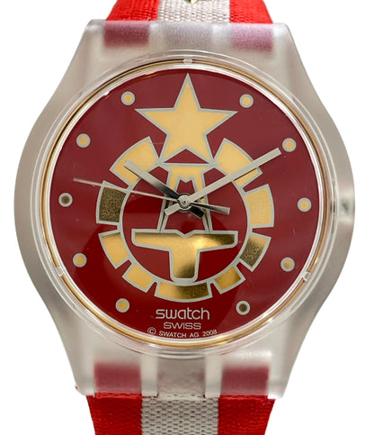 Swatch 腕時計 007コラボ ゲオルギー・コスコフモデル クオーツ レッド メンズ スウォッチ