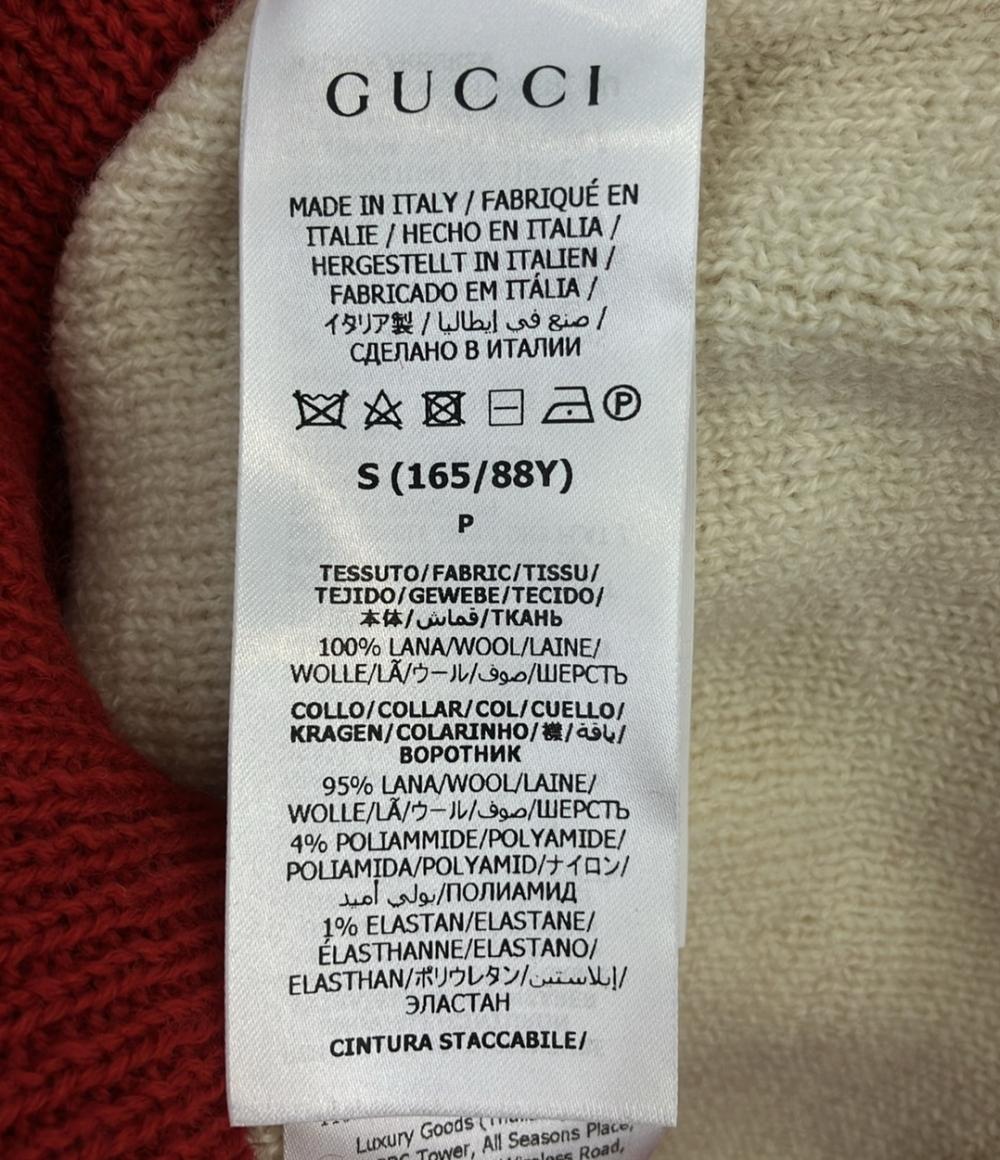 GUCCI ニット タグ付き Gucci Chunky Wool Belted Sweater 727145