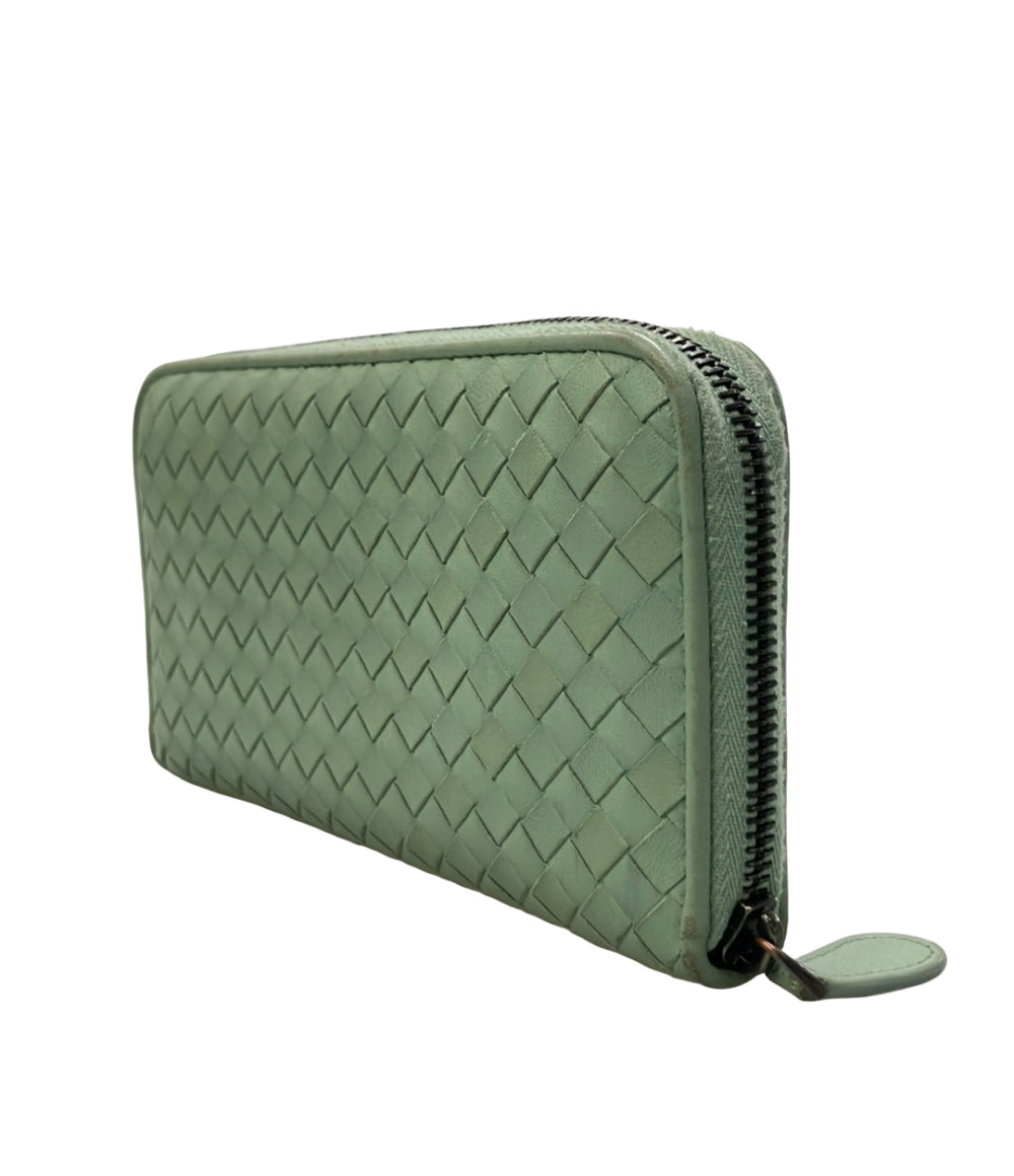 BOTTEGA VENETA ラウンドファスナー長財布 レザー イントレチャート レディース ボッテガ・ヴェネタ