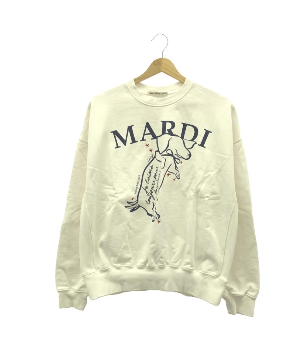 マルディメクルディ ドッグロゴプリントスウェット レディース SIZE ONE (XL) Mardi Mercredi