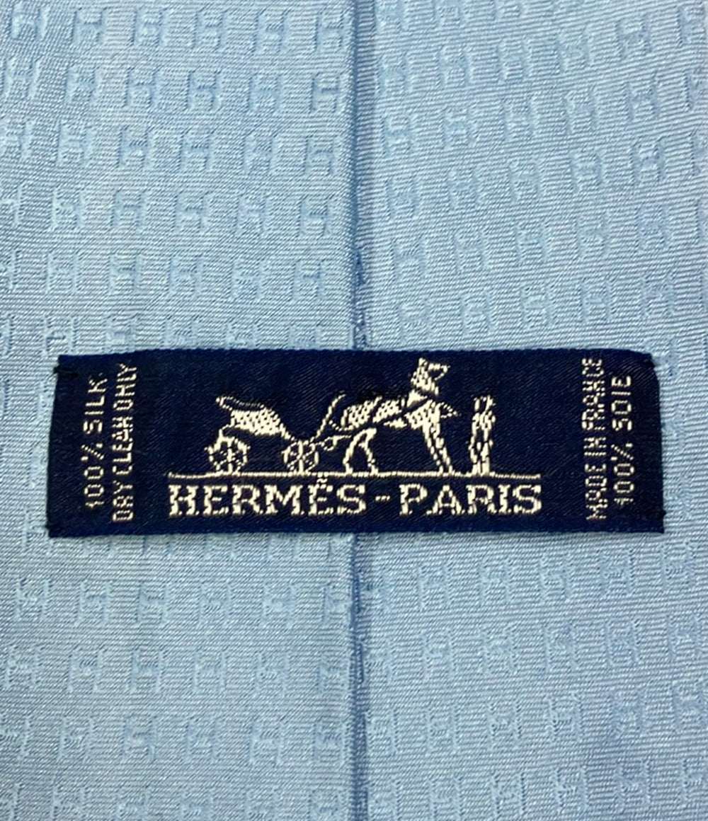 HERMES ネクタイ シルク100% メンズ エルメス
