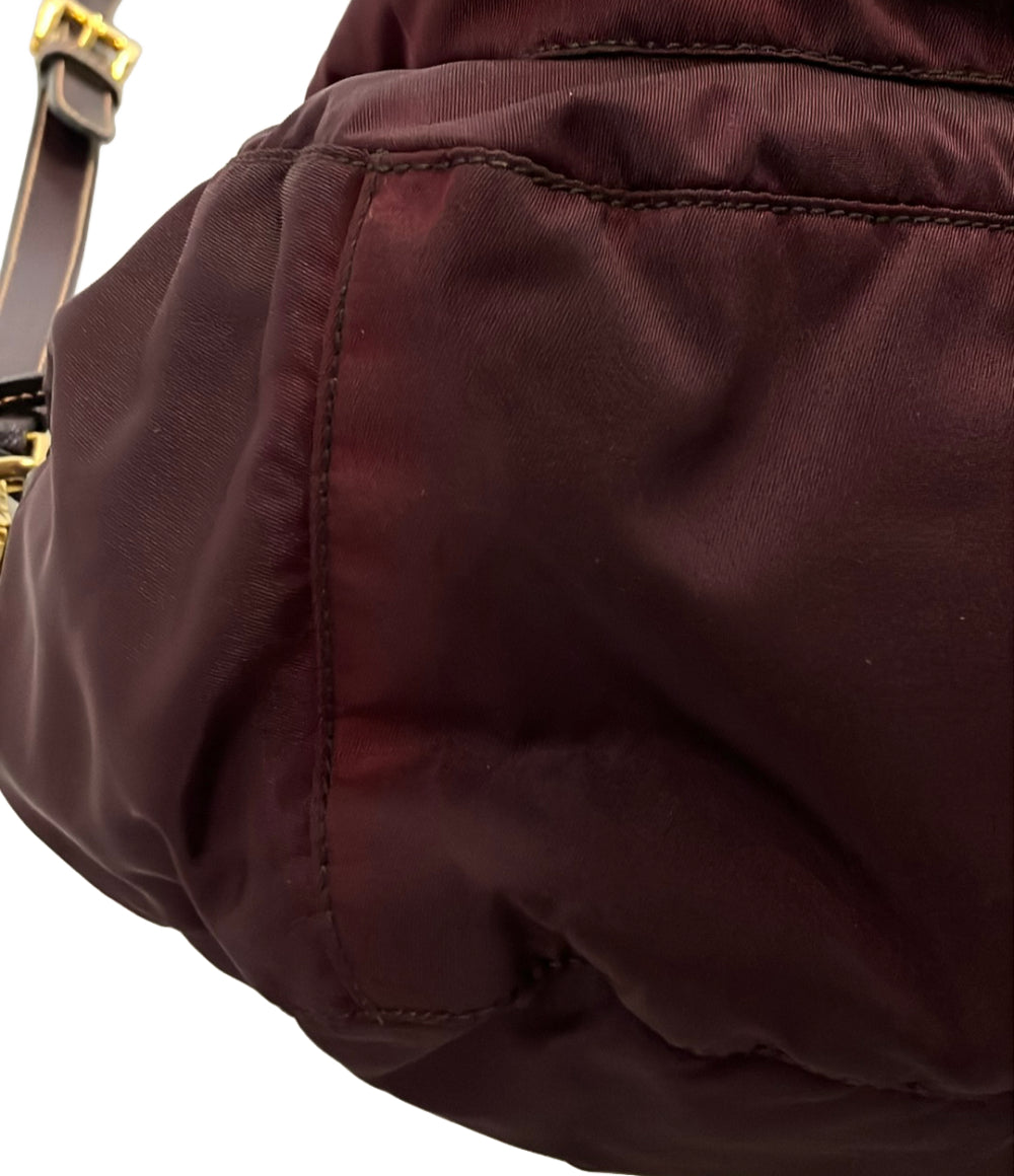 PRADA ショルダーバッグ ワインレッド レディース プラダ