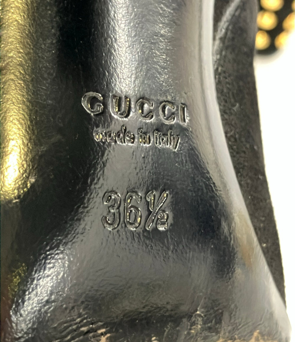 GUCCI ショートブーツ スエード レディース SIZE 36 1/2 グッチ