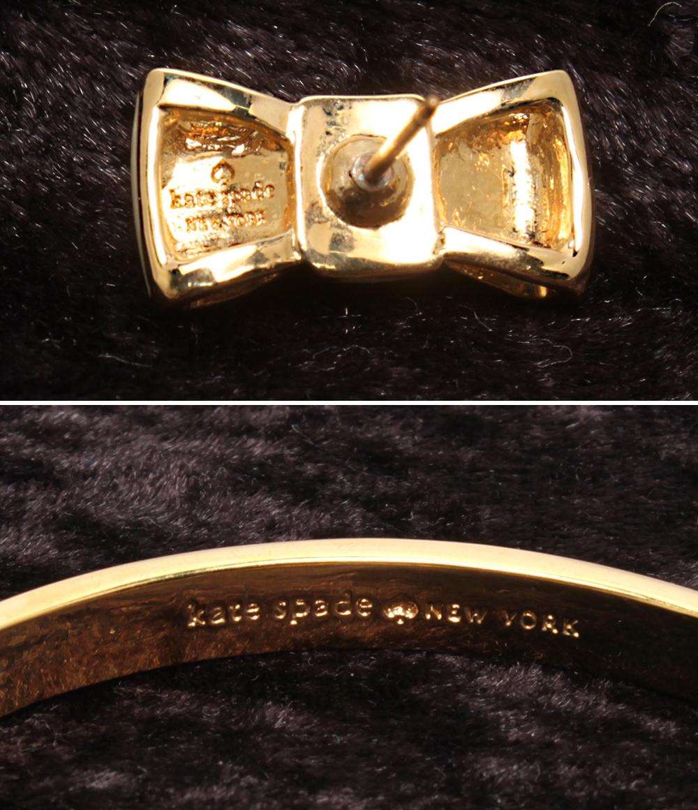 ケイトスペード バングル ピアスリボンモチーフ  2点セット レディース kate spade