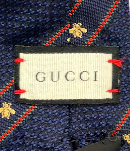 グッチ ネクタイ ビー ウェブ ライン ストライプ 表面シルク 100% 451528 4E002 メンズ GUCCI