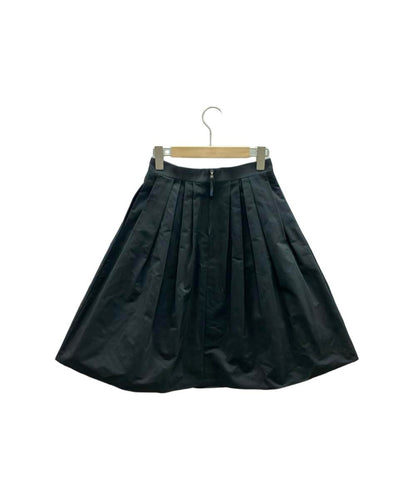エムプルミエブラック ナイロンフレアミディアムスカート レディース SIZE 36 (XS) M-PremierBLACK