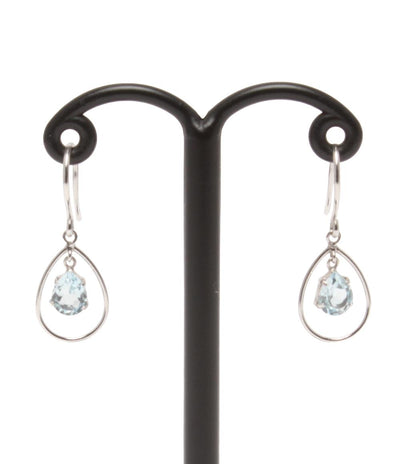 美品 カナルヨンドシー ピアス K10 ブルートパーズ レディース canal4℃