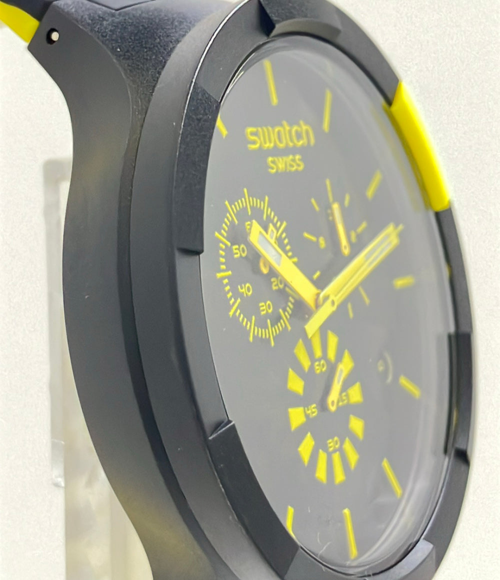 Swatch 腕時計 クオーツ ブラック メンズ スウォッチ