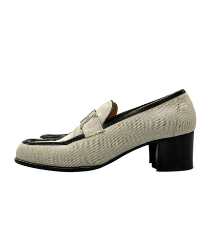 HERMES コンスタンス キャンバス ローファー レディース SIZE 37.5 (25cm) エルメス