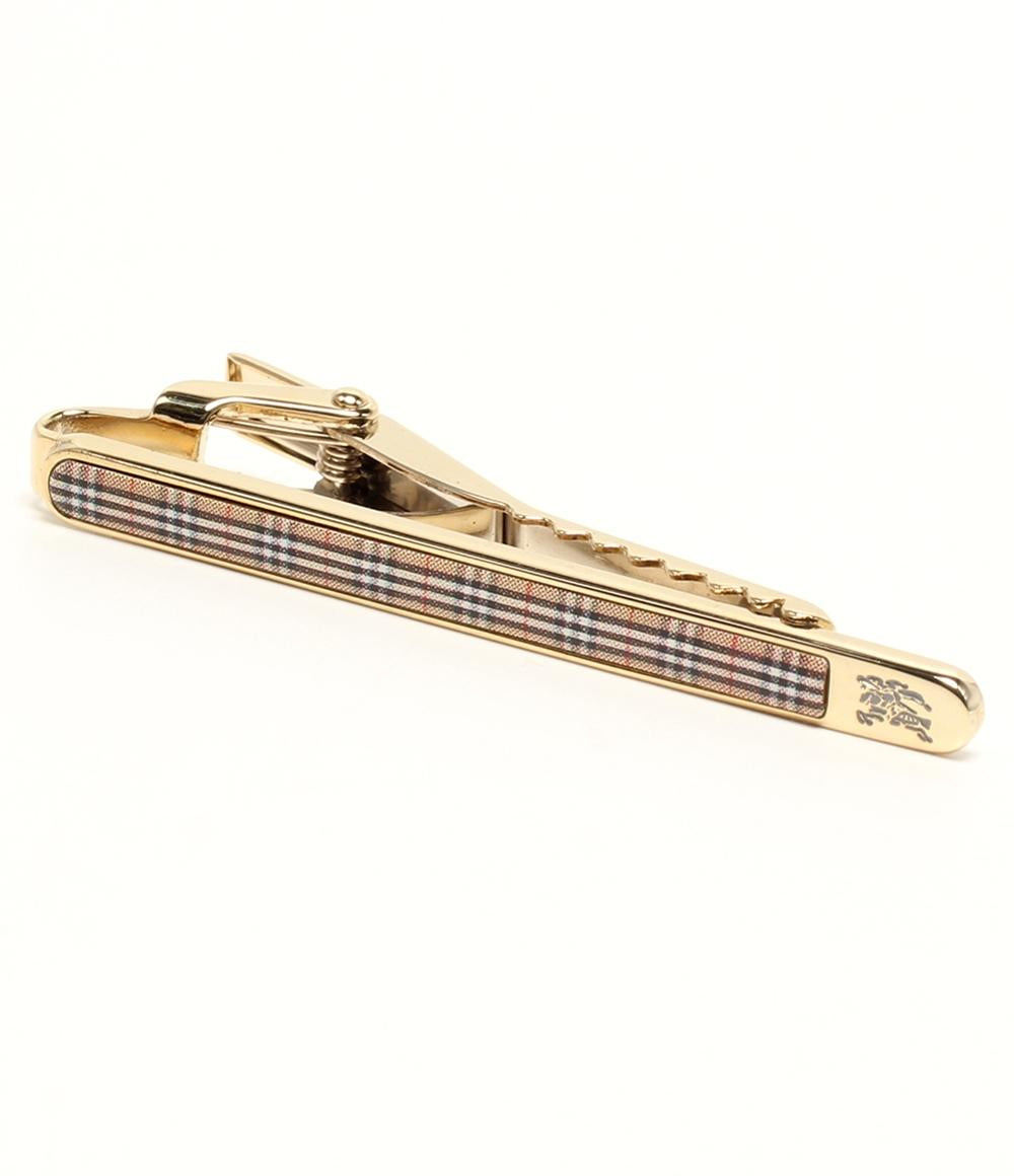 美品 Burberrys タイピン タイバー カフス チェック柄 2点セット メンズ バーバリーズ