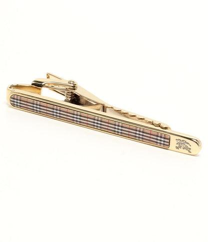 美品 Burberrys タイピン タイバー カフス チェック柄 2点セット メンズ バーバリーズ