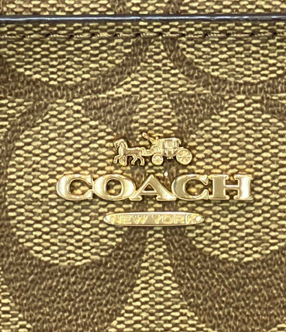 美品 COACH ショルダーバッグ 斜め掛け シグネチャー 91677 レディース コーチ