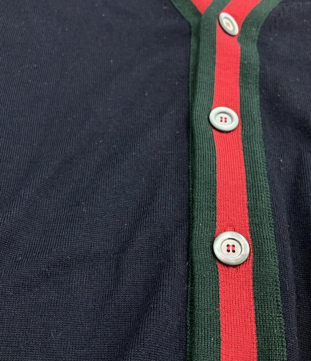 GUCCI シェリーライン Vネック ニット カーディガン 408146 メンズ SIZE XS グッチ