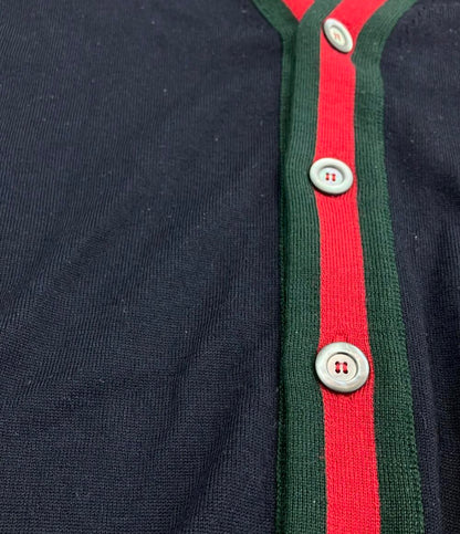 GUCCI シェリーライン Vネック ニット カーディガン 408146 メンズ SIZE XS グッチ