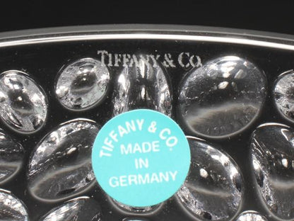 美品 TIFFANY&Co. プレート 大皿 28cm コブルストーン プラター クリスタル ティファニー
