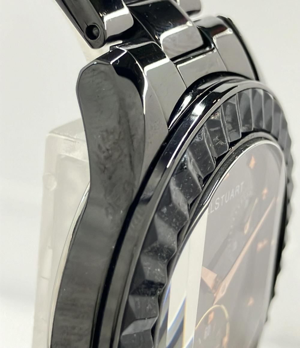 JILLSTUART 腕時計 クオーツ ブラック VD76-0020 メンズ ジルスチュアート