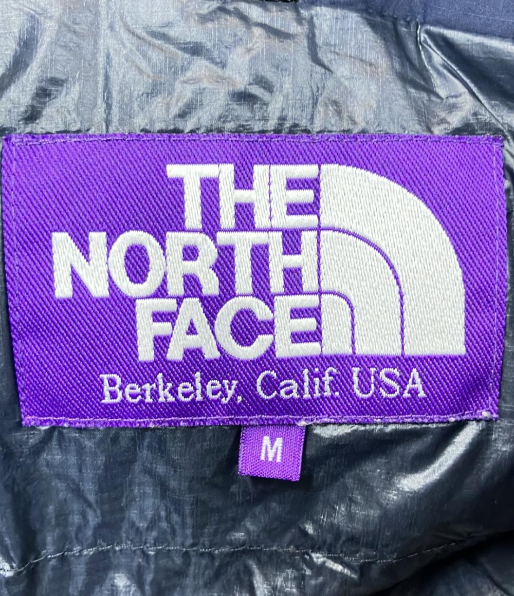 美品 ザノースフェイスパープルレーベル フーデッドファーシームレスダウンジャケット レディース SIZE M THE NORTH FACE PURPLE LABEL