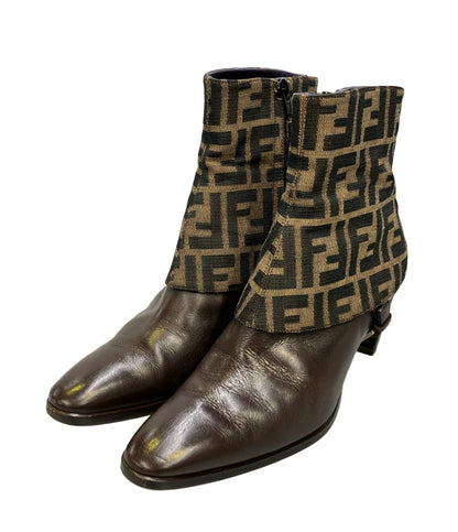 FENDI ショートブーツ ズッカ レディース SIZE 37 フェンディ
