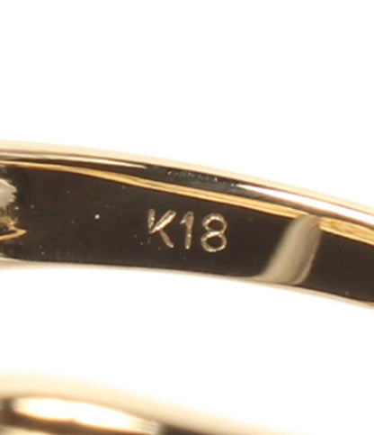 美品 リング 指輪 K18 ダイヤ0.34ct レディース SIZE 13号