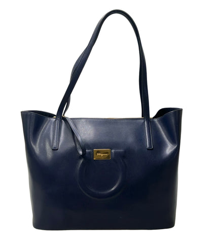 Salvatore Ferragamo トートバッグ レザー ガンチーニ レディース サルヴァトーレフェラガモ