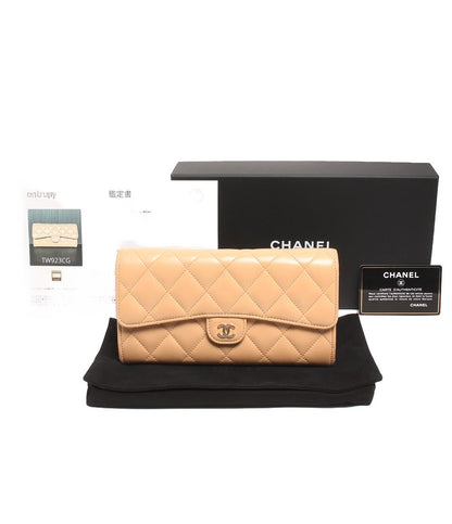 シャネル 長財布 ココマーク ゴールド金具 マトラッセ キャビアスキン AP0241 レディース CHANEL