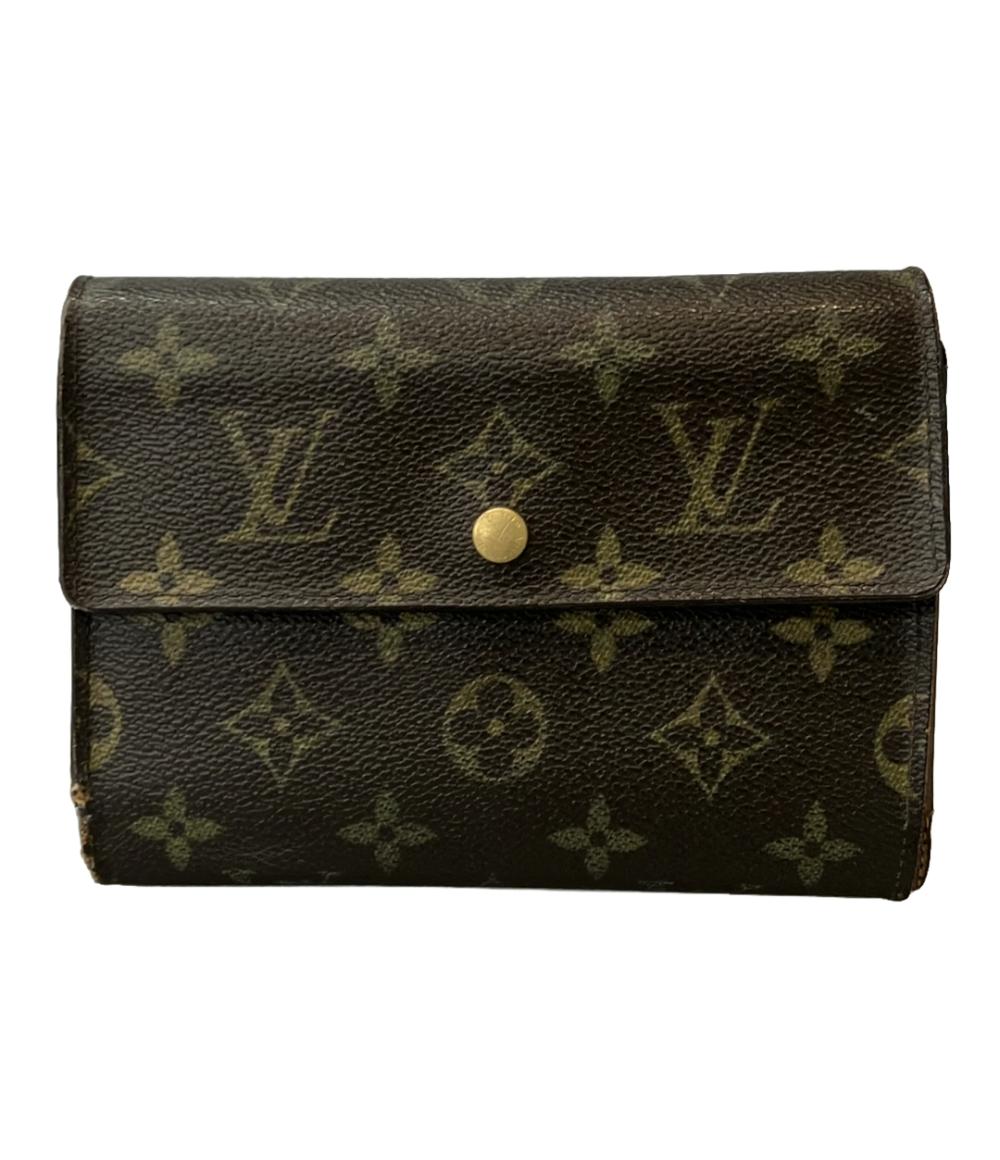 ルイヴィトン 三つ折り財布 ポルトトレゾール エテュイパピエ モノグラム M61202 レディース LOUIS VUITTON