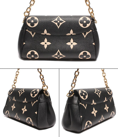 ルイヴィトン  2wayレザーショルダーバッグ フェイボリット NM モノグラムアンプラント ブラック ベージュ   M45859 レディース   Louis Vuitton