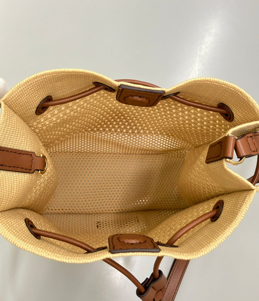 美品 CHARLES&KEITH ショルダーバッグ ニットバケツバッグ 斜め掛け レディース チャールズ＆キース