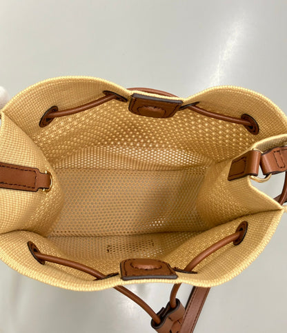 美品 CHARLES&KEITH ショルダーバッグ ニットバケツバッグ 斜め掛け レディース チャールズ＆キース