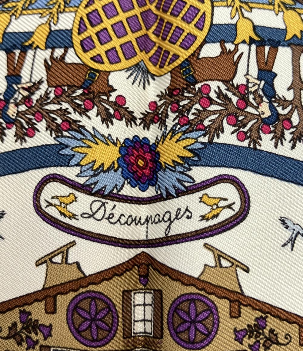 エルメス スカーフ カレ 40 シルク 100% Decoupages レディース HERMES